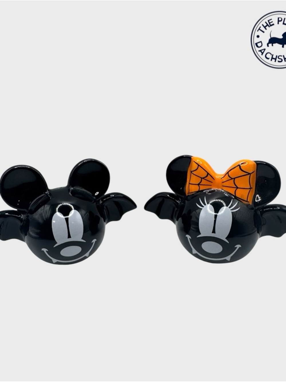 Disney Halloween Bat Minnie & Mickey Salt and Pepper Shakers